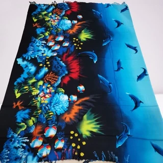 ผ้าคลุมไหล่ผ้าชายหาดสีไม่ตกผืนใหญ่ขนาด1.10*1.60ม.พร้อมส่งทันที