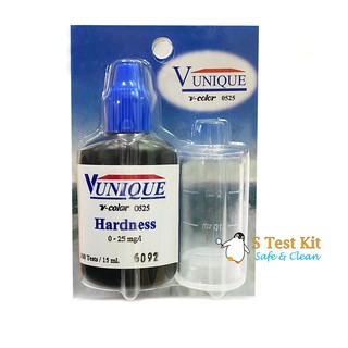 ชุดทดสอบความกระด้างของน้ำ / Hardness Test Kit 0-25 mg/l ยี่ห้อ V-unique รุ่น v-color 0525