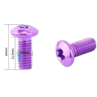 Iiipro สกรูดิสก์เบรกโรเตอร์ โลหะผสมเหล็ก T25 อุปกรณ์เสริม สําหรับจักรยานเสือภูเขา 12 ชิ้น