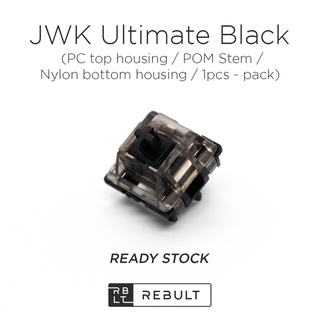 Jwk Ultimate Black (1 สวิตช์) สวิตช์เชิงกล สําหรับคีย์บอร์ดเชิงกล