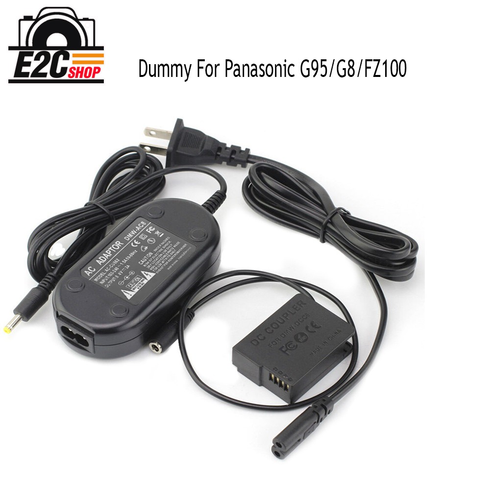 DUMMY BATTERY MAN AC ADAPTER FOR S-AC83-BLC12 FOR PANASONIC G95 /G85/FZ100