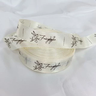 ป้ายสกรีน เนื้อริบบิ้นซาติน(สั่งทำ15-20วัน)