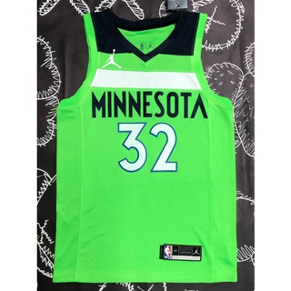 Nba Minnersota Timberwolves No. เสื้อกีฬาบาสเก็ตบอล สีเขียว 32 Towns NAdfog41BAobjg88