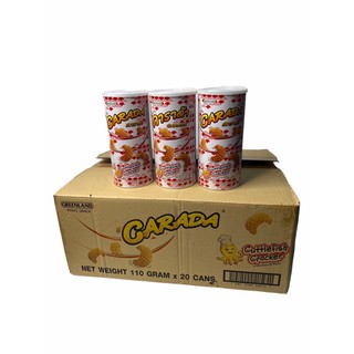 CARADA คาราด้า Cuttlefish Cracker ข้าวเกรียบปลาหมึก กระป๋องบรรจุ 110g กระป๋องขาว,แดง 1ลัง/บรรจุ 20 กระป๋อง ราคาส่ง ยกลัง