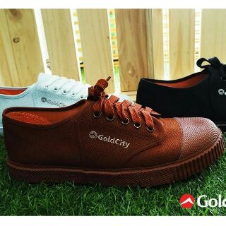 รองเท้านักเรียน Gold city สีน้ำตาล size 29-46