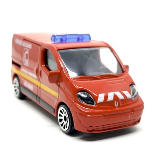 Majorette Renault Traffic - Sapeurs - Pompiers De Paris 18 - Red Color /Wheels 5U /scale 1/64 (3 inches) no Package