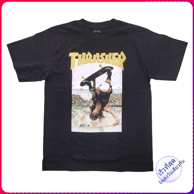 เสื้อ thrasher magazine thrasher skateboard t- shirts งานดีมากๆ