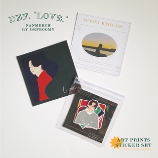 Def. รัก. Fanmerch (ภาพพิมพ์ศิลปะ และชุดสติกเกอร์)