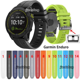 สายนาฬิกาข้อมือซิลิโคน สําหรับ Garmin Enduro