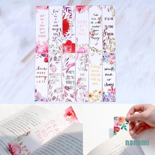 (Nanami) ที่คั่นหนังสือ ลายดอกไม้ 30 ชิ้น /