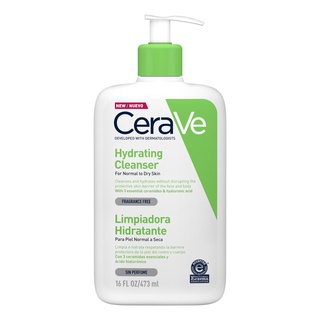 💚 CERAVE Hydrating Cleanser ทำความสะอาดผิวหน้าและผิวกาย สำหรับผิวแห้ง