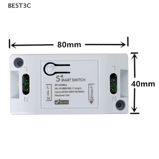 Best3c WiFi สวิตช์อัจฉริยะจับเวลา DIY สวิตช์ไร้สาย ควบคุมด้วยเสียง สมาร์ทโฮมอัตโนมัติ