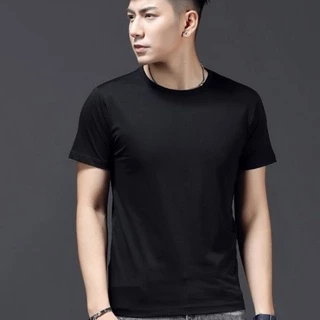 พร้อมส่ง เสื้อผ้าแฟชั่นผู้ชาย เสื้อแขนสั้นคอกลม สีพื้น ราคาถูก（TSH-015)
