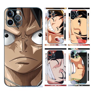 ฟิล์มกันรอยหน้าจอ แบบบางพิเศษ ลายการ์ตูน One Piece สําหรับ iPhone 13 12 Pro Max