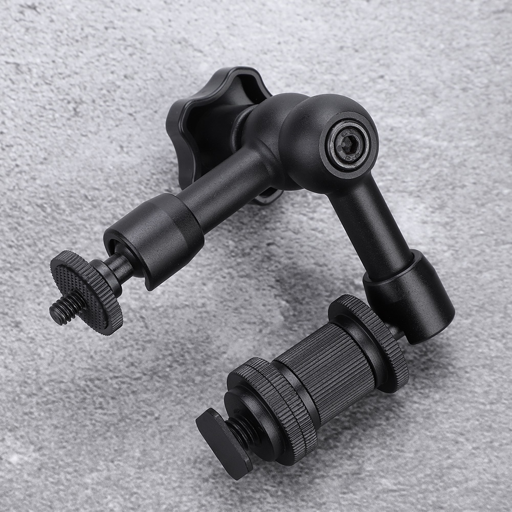 Nice photo 7" Articulating Adjustable Friction Magic Arm for Hot Shoe Mount Work with Cameras