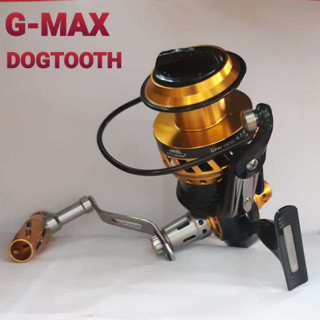 รอกตกปลา G-max DOG TOOTH 7000!! NEW 2019!! รับน้ำหนักปลา 40 - 50 Kg. แถมฟรีถุงใส่รอกภายในกล่อง เหมาะ