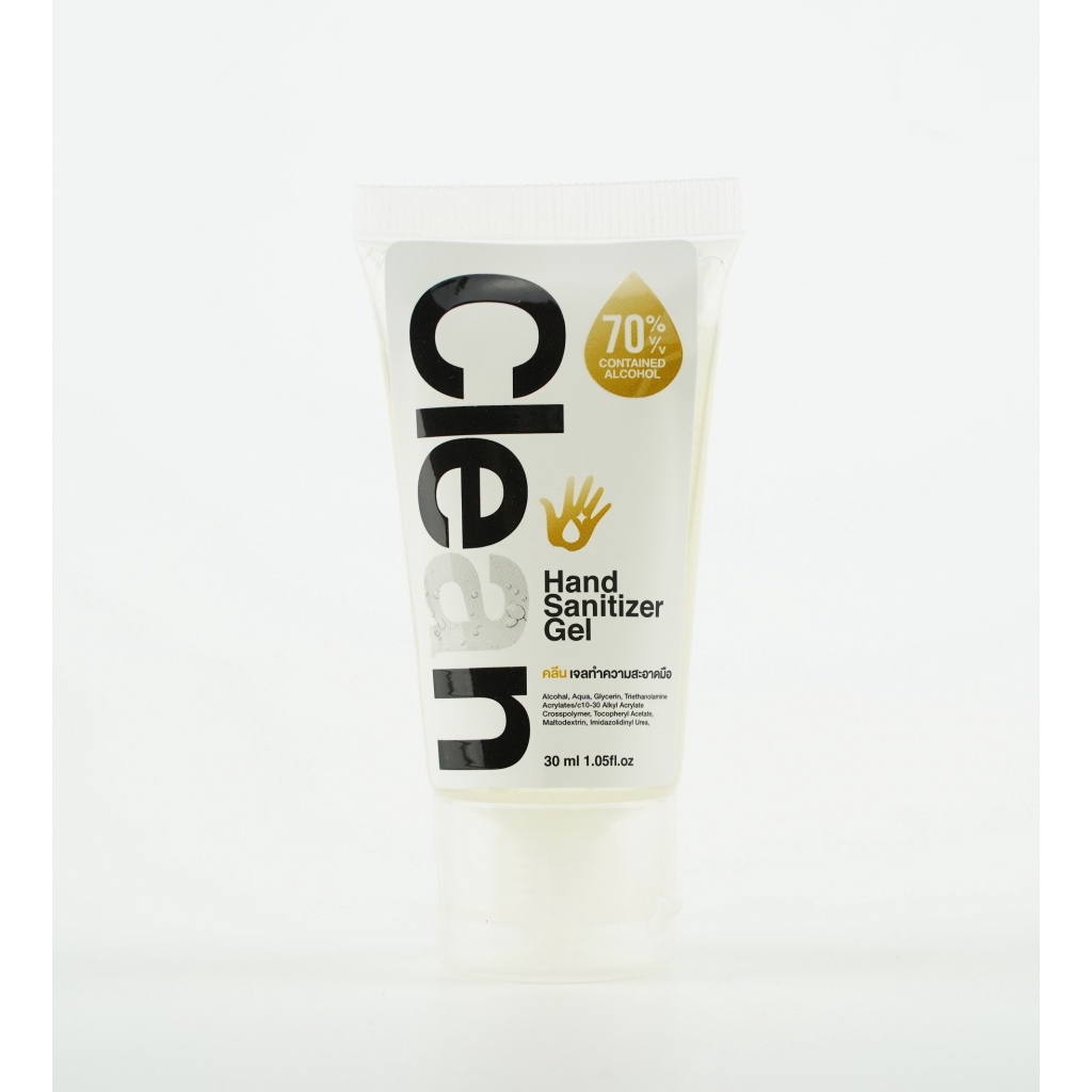 CLEAN Hand Sanitizer Gel 30ML เจลล้างมือแอลกอฮอล์ 70%v/v