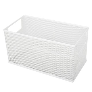 ตะกร้าใส่ของ KECH Mesh 14x27x15.5ซม. สีขาว ตะกร้าใส่ของในครัว MESH BASKET KECH 14X27X15.5CM WHITE