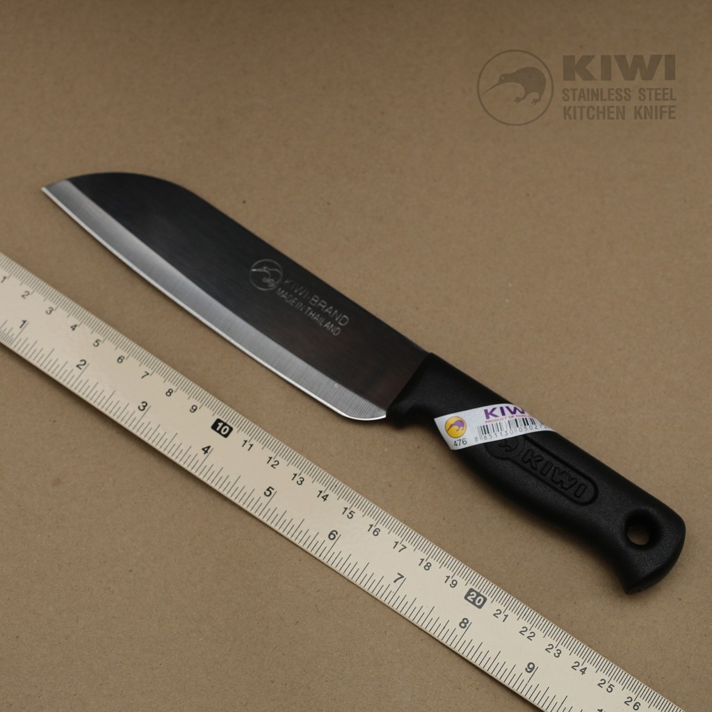 มีดทำครัว KIWI(กีวี่) ของแท้ มีดผ่า หั่น ปอก สแตนเลสด้ามพลาสติก  คมที่สุด รุ่น #193 #474 / #476 / #477 #478 #479 - รูปที่ 5
