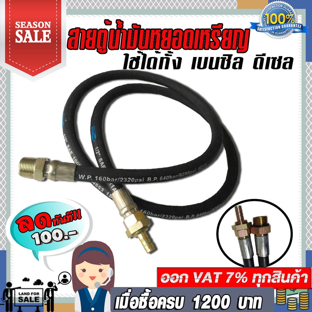 สายตู้น้ำมันหยอดเหรียญ  มี3ขนาดให้เลือก 2เมตร 2.4เมตร และ 3เมตร
