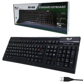 MD-TECH USB Keyboard MD-TECH (KB-666) Black