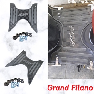 พักเท้า FILANO ลายขีดดำ-พื้นดำ แผ่นยางรองเท้ากันลื่น ยามาฮ่า รุ่น grand filano