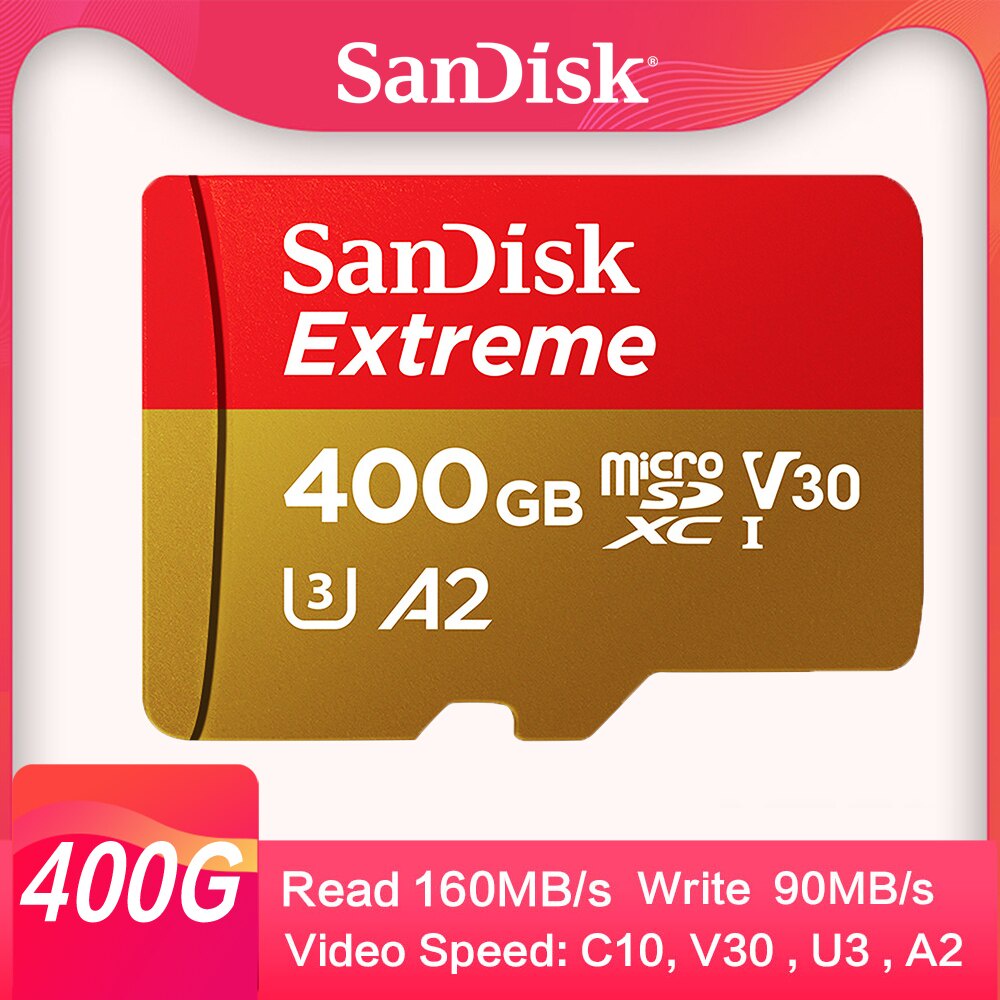 Micro SD Card A2 400GB Read Speed 160M/s Memory Card 32G TF Card 1T 512G 256G 128G  64G