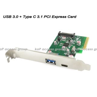 PCI EXPRESS CARD USB 3.0+TYPE C 3.1