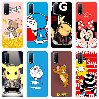 เคสสำหรับ Vivo Y20 Case Silicone Back Cover Soft Casing VivoY20  VivoY20i 2020 cartoon TPU เคส