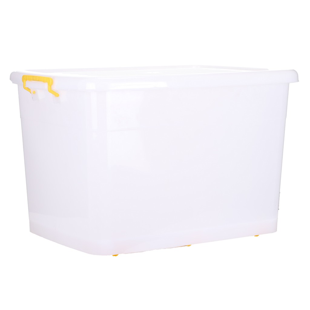 UNIWARE กล่องเก็บของอเนกประสงค์มีล้อ K-600 (ชุดละ 3 ใบ)