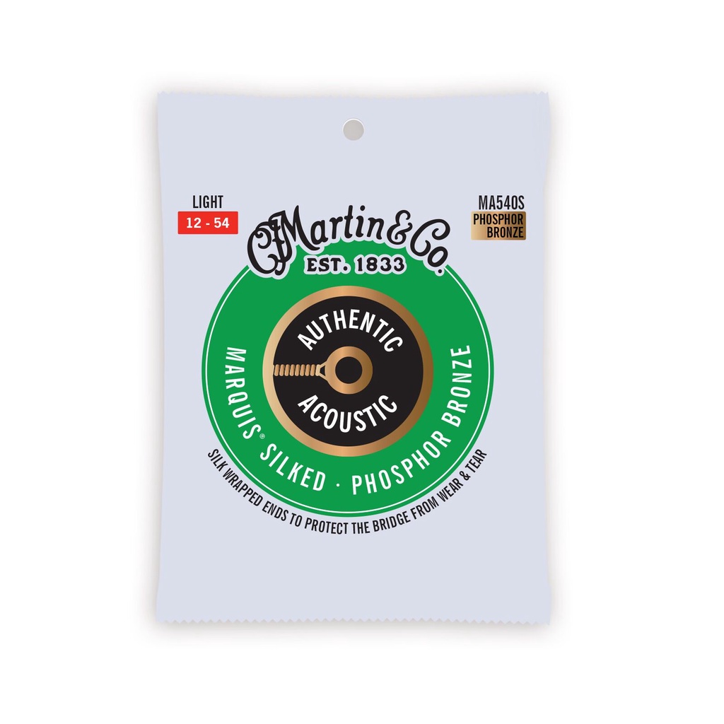 สายกีตาร์โปร่ง Martin Authentic Acoustic Marquis Silked Phosphor Bronze Strings