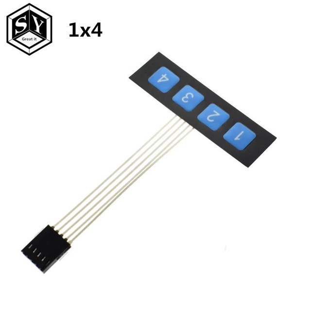 คีย์บอร์ด Array Matrix 1 x 4 4X4 4 สําหรับ Arduino