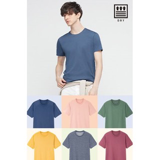 เสื้อยืดของแท้หิ้วจาก Shop Uniqlo คอกลม Dry แขนสั้น (Unisex) ของใหม่จาก Shop มีหลากหลายสีสัน