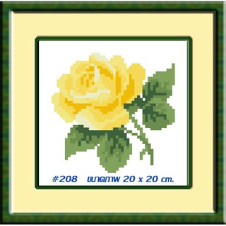 ไอแอมครอสติช iamcrossstitch DIY รหัสTmini-208 20x20 cm. ชุดอุปกรณ์งานฝีมือปักครอสติชครบชุด