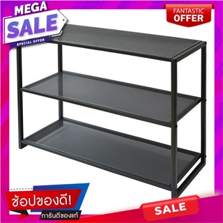 ชั้นวางรองเท้า 3 ชั้น STACKO SI2417L 70X27X51 ซม. สีดำ ที่จัดเก็บรองเท้า 3 TIER SHOE RACK STACKO SI2417L 70X27X51CM BLAC