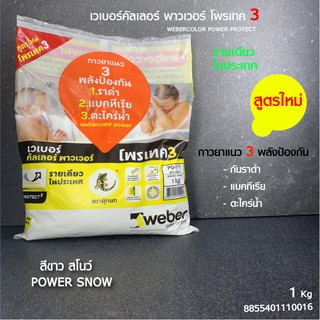 กาวยาแนวเวเบอร์คัลเลอร์ พาวเวอร์ โพรเทค 3  WEBERCOLOR POWER …