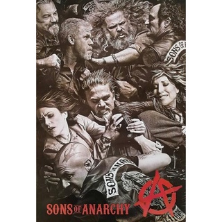 โปสเตอร์วงดนตรี วินเทจ Sons Of Anarchy