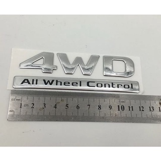 โลโก้สติกเกอร์ มิตซูบิชิ ขับเคลื่อน สี่ล้อ ติดด้านหลัง 4WD all wheel control Mitsubishi Pajero Sport sticker