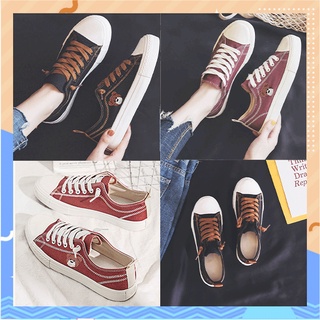 LH.Sunday🍀 รองเท้าผ้าใบสไตล์อินดี้ 👟 สบายๆกับ 2 เฉดสี 🏈ลุคนี้แมทซ์ได้ง่าย ไม่มีพลาด❗❗