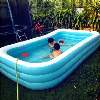 🌟🌟 สระน้ำเป่าลม สระน้ำ ขนาด 3 เมตร และ สระ 3 เมตร + ที่ปั้มล…