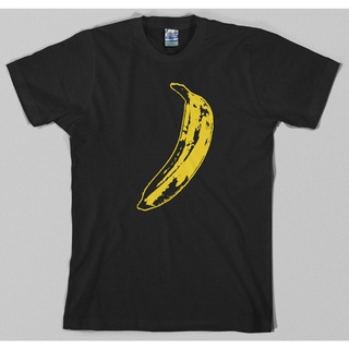 เสื้อยืดสีขาว[พร้อมส่ง] เสื้อยืดกํามะหยี่ พิมพ์ลายกราฟฟิค Andy Warhol Banana Nico Lou Reed แฟชั่นฤดูร้อนS-4XL