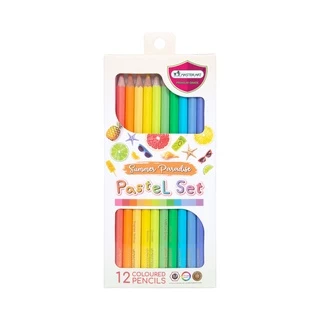 master Art (มาสเตอร์อาร์ต) ดินสอสี 12 สีพาสเทล รุ่น มาการอง