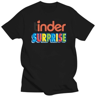 เสื้อผ้าผชเสื้อยืด พิมพ์ลาย Tinder Surprise สไตล์คลาสสิก สําหรับผู้ชายS-5XL