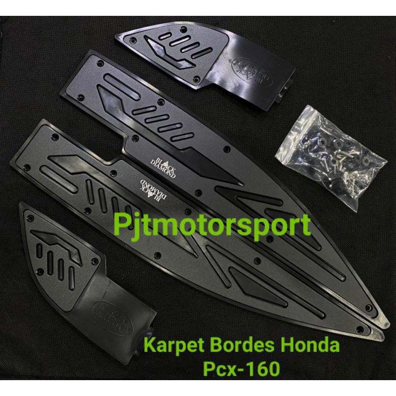 Honda New Pcx-160 2021-2022 BLACK DIAMOND Original Best Quality Footrest Carpet