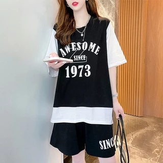 Swan shop เสื้อผ้าแฟชั่นกีฬาลำลองสำหรับผู้หญิง ชุดเซต 2ชิ้น