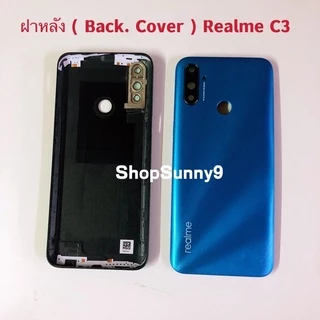 ฝาหลัง ( Back Cover ) Realme C3 ( แถมปุ่มสวิตช์นอก + เลนส์กล้อง )