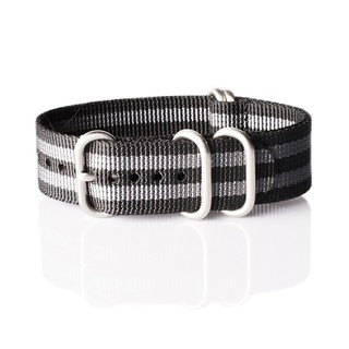 สายนาโต้ zulu nato strap รุ่น black and grey jamebound