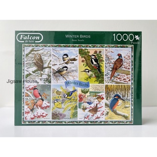 พร้อมส่ง-จิ๊กซอว์ ภาพ Winter Birds🕊 แบรนด์ Falcon jigsaw puzzle 1000 ชิ้น