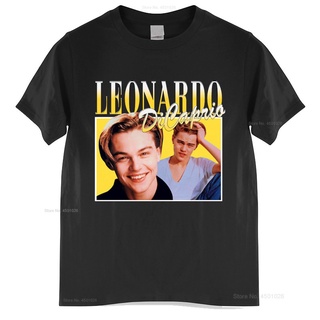 GILDAN 【Sporty Style】เสื้อยืด ผ้าฝ้าย 100% พิมพ์ลาย Leonardo Dicaprio สไตล์วินเทจ แฟชั่นฤดูร้อน สําหรับผู้ชายSize S-5XL