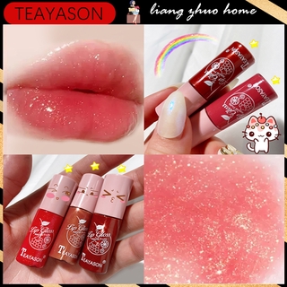 Teayason ลิปสติก ลิปกลอส ชิมเมอร์ เนื้อลิขวิด ใส ให้ความชุ่มชื้น แวววาว สีเจลลี่ แต่งหน้า